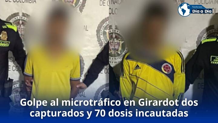 Golpe al microtráfico en Girardot 2 capturados y más de 70 dosis incautadas