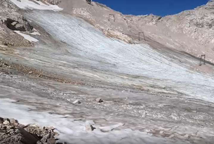 Un glaciar alemán corre "peligro" por el cambio climático a 2.600 metros de altura