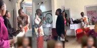 Drama|| Man storms girlfriend’s shop to take back salon he opened two years ago after she cheated (Watch Video)