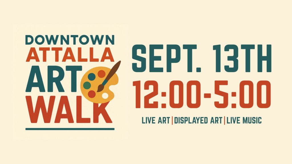 Downtown Attalla to Host Art Walk September 13