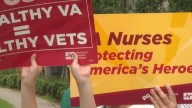 Nurses rally outside Atlanta VA against proposed federal funding cuts