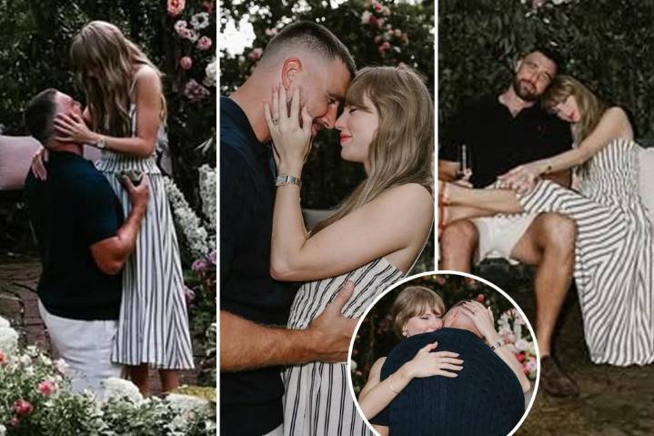 Taylor Swift and Travis Kelce engagement photos: All the pics from the proposal