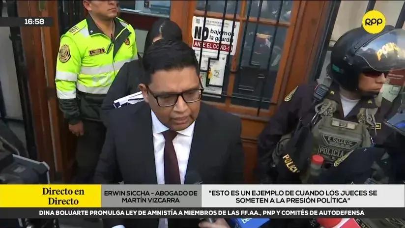 Abogado de Martín Vizcarra acusa "presión política" tras orden de cinco meses de prisión preventiva
