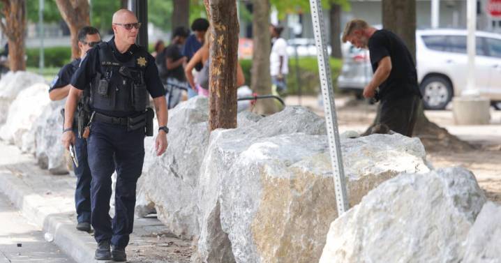 5 things to know about how boulders ended up next to Tulsa's downtown bus station