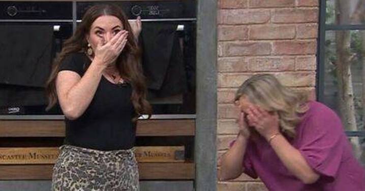 TV star begs viewers not to complain after swearing in chaotic live studio scene