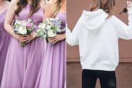 Bridesmaid Forgot Dress, Wore Jeans and Hoodie for Wedding and Photos