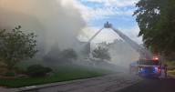 Additional fire crews called to battle house fire Tuesday in Leawood