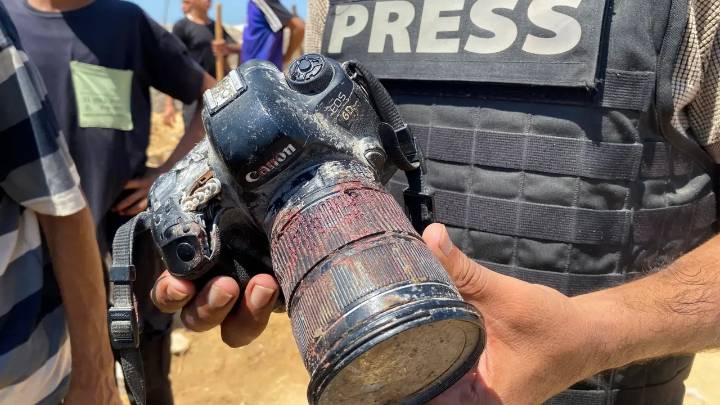 Cinco periodistas murieron en nuevo ataque israelí contra hospital de Gaza