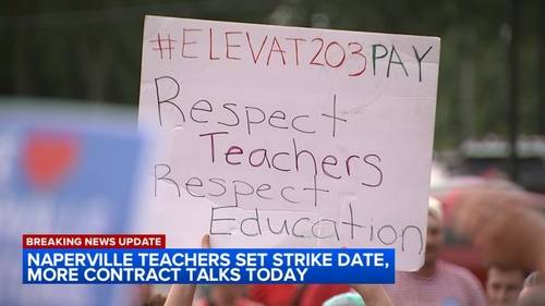 Naperville teachers announce strike date as contract negotiations with Naperville School District 203 stall