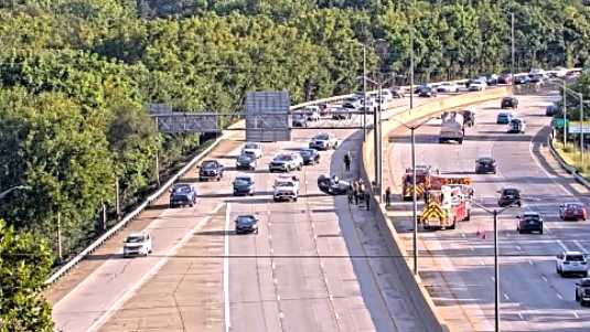 Minor injuries reported after car overturns on I-264 West near River Park Drive
