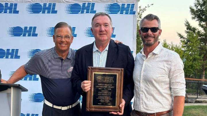 Greyhounds owner Tim Lukenda wins OHL’s inaugural David Branch leadership award