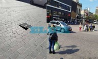 Cruzaba caminando 8 y 50 y se partió una alcantarilla: la mujer terminó herida