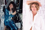 Shania Twain celebrates her 60th birthday in a white button