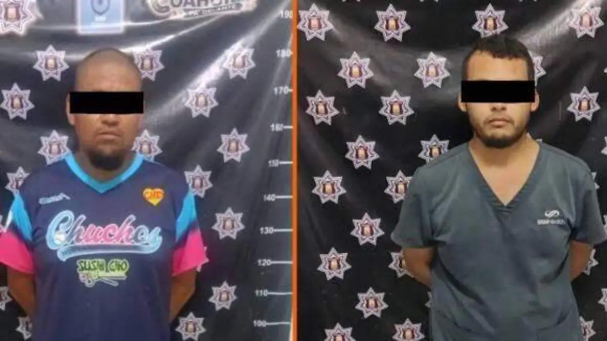 Detienen a enfermero y camillero del IMSS por inhalar cristal frente a la clínica