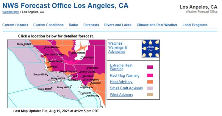 Heat Wave to Hit L.A. as Fire Risk, Possible Thunderstorms, and High Temps Loom