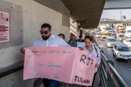 Personal del IMSS marcha para exigir un régimen de jubilación y pensiones digno