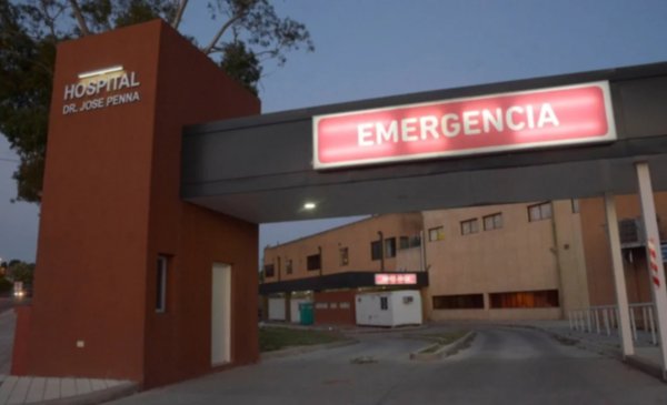 Internaron en el Hospital Penna a un motociclista accidentado