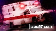 Eighty-one-year-old driver sent to hospital after crashing into vehicle