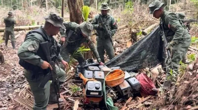 FANB desmantela campamento de minería ilegal en municipio Atabapo de Amazonas