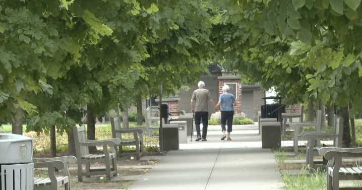 Families enjoy Holliday Park on Indy's north side as playground construction continues