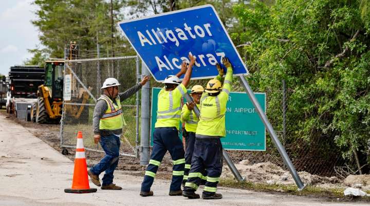 Florida official suggests Alligator Alcatraz could be empty soon