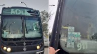 Apedrearon en Circunvalación a un colectivo de la Policía de Santa Fe que trasladaba detenidos