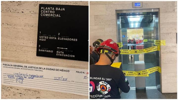 Suspenden actividades en Plaza Mítikah tras el desplome de un elevador