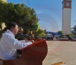 Encabezó alcalde honores a la bandera