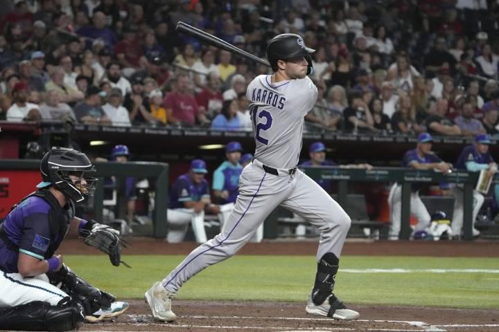 Kyle Karros, son of 1992 NL Rookie of the Year Eric Karros, hits RBI single in first MLB at