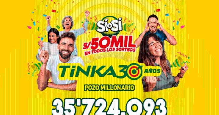 Resultados de La Tinka EN VIVO, HOY, domingo 17 de agosto: revisa el pozo millonario, los últimos números ganadores y todos los premios
