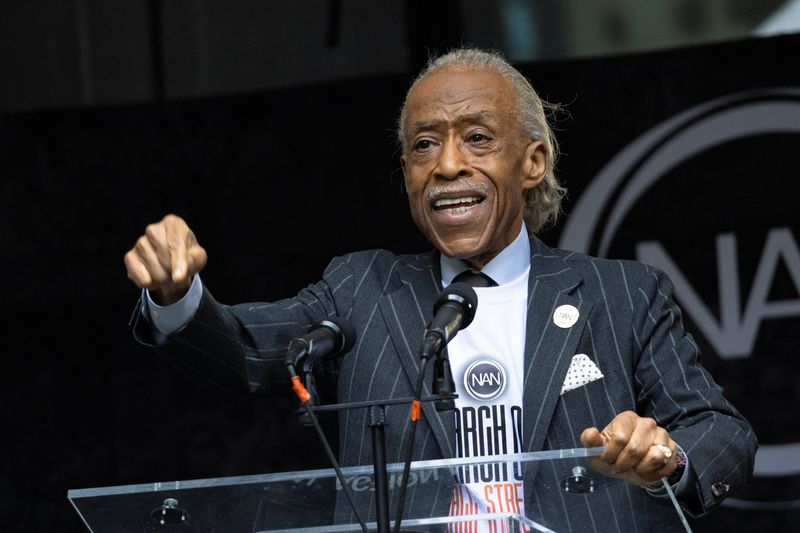 Wall Street march draws Al Sharpton, campaigners for economic justice, diversity