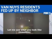 Man terrorizes neighbors with bizarre behavior