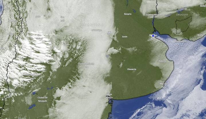 Pronóstico en AMBA, en vivo. Alerta por ciclogénesis, cambio de temperaturas y fuertes lluvias