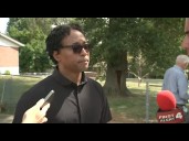 Congressman Wesley Bell at the scene of an explosion in St. Louis County