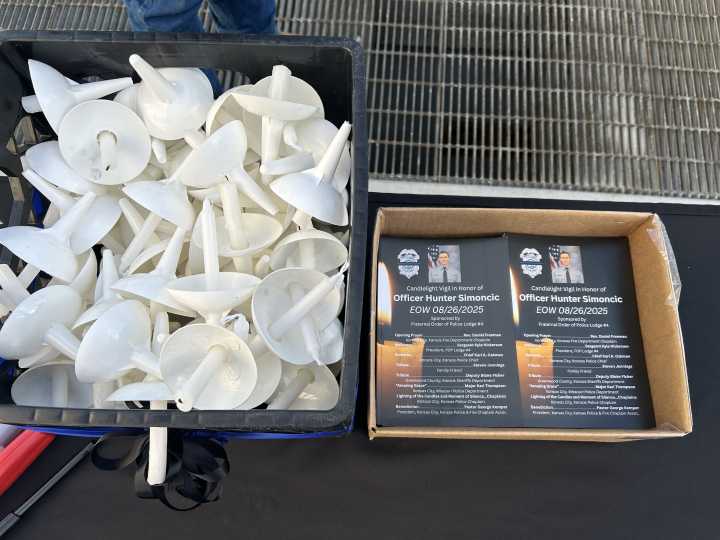 UPDATES | Community readying candlelight vigil for fallen KCKPD officer Hunter Simoncic