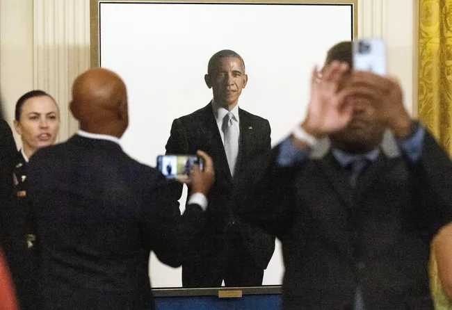 Trump Relocates Obama White House Portrait To Hidden Stairwell