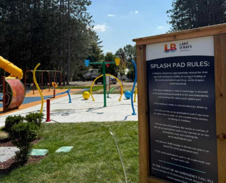 Completion of Baysville splash pad delayed to add water recirculation system