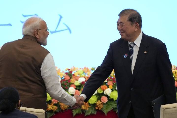 India’s Modi meets Japan’s Ishiba as he begins Asia tour