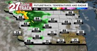 Cooler and cloudier Friday forecast