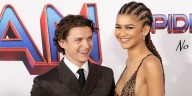 Zendaya Visits Tom Holland on Set of 'Spider