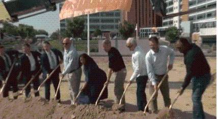 New Marriott and food hall development breaks ground near Presbyterian Hospital