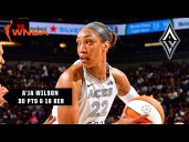 DOMINANCE CONTINUES 😤 A'ja Wilson drops 30 PTS & 16 REB for her 16th double