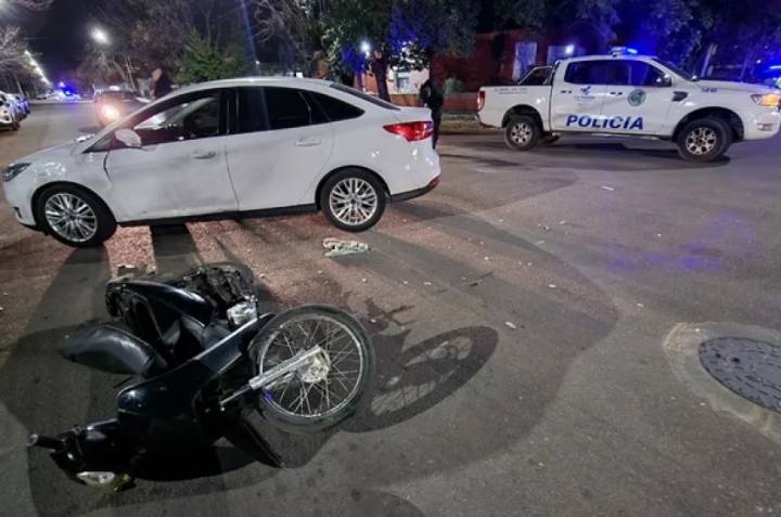 Una motociclista herida tras un siniestro vial en General Pico