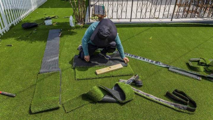 Fake grass is greener, but also hotter, and may foul the environment