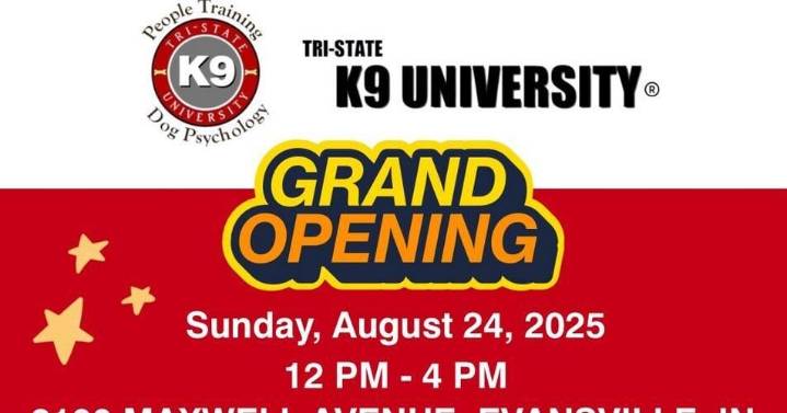 Free swag at Tri-State K9 University's grand opening in Evansville