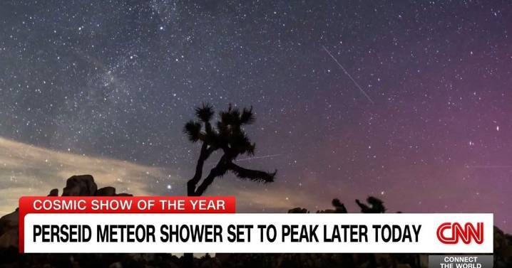 The Perseid meteor shower is peaking Tuesday. Here’s how to see it