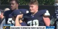 Notre Dame center Ashton Craig named to Rimington Trophy Watch List