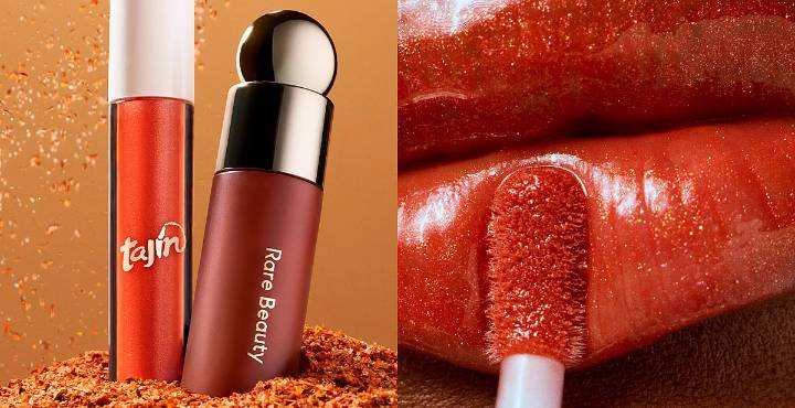 Rare Beauty, de Selena Gomez, lanza brillo labial de Tajín