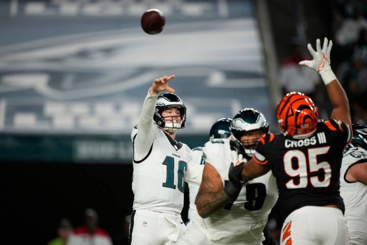 Eagles’ Tanner McKee, Bengals’ Joe Burrow start preseason in fine form