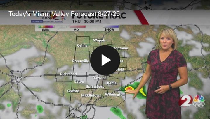 Pleasant today, with rain chances returning by Thursday